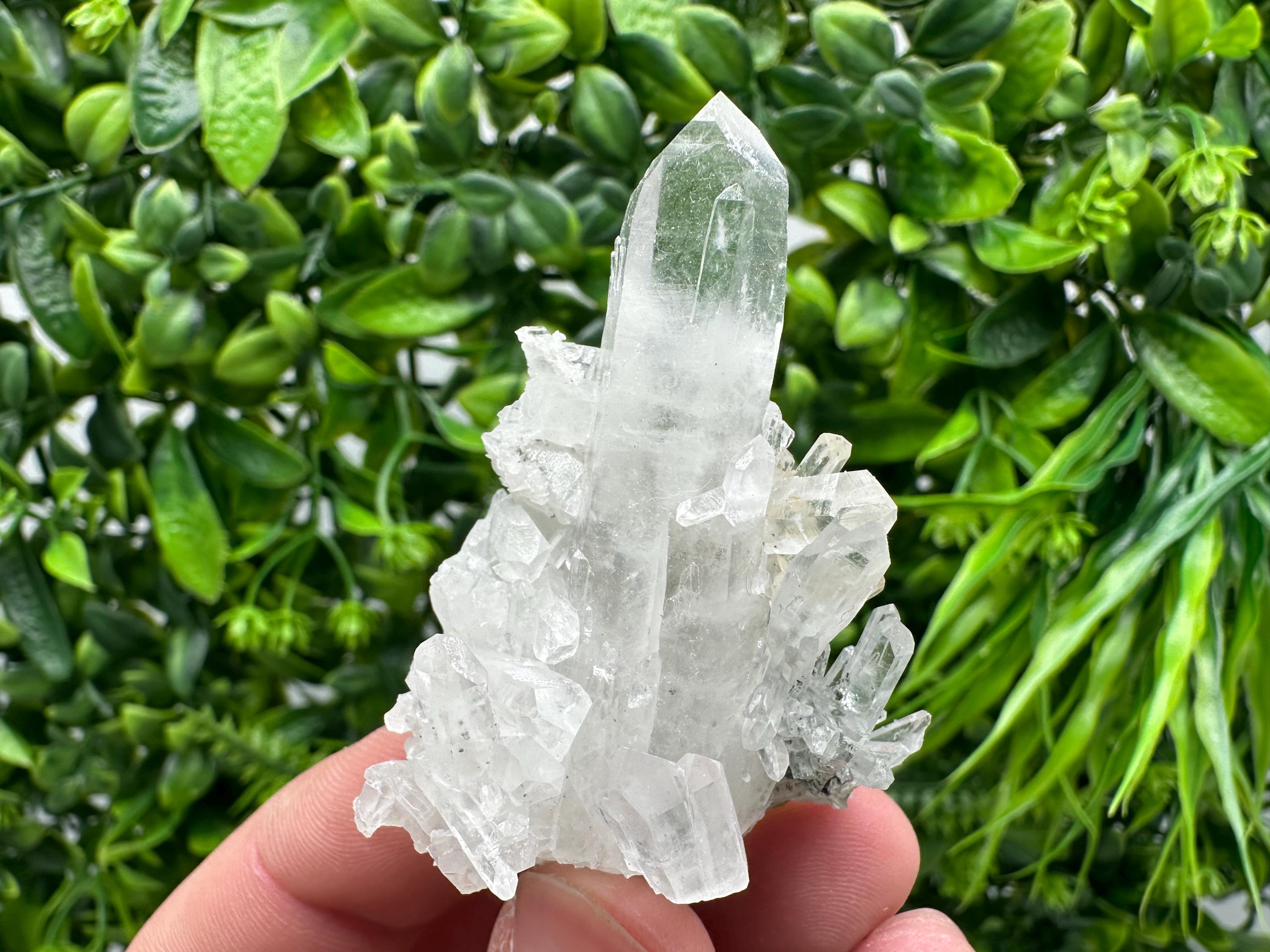 Green Quartz Specimen: Chlorite and Sphalerite Inclusions