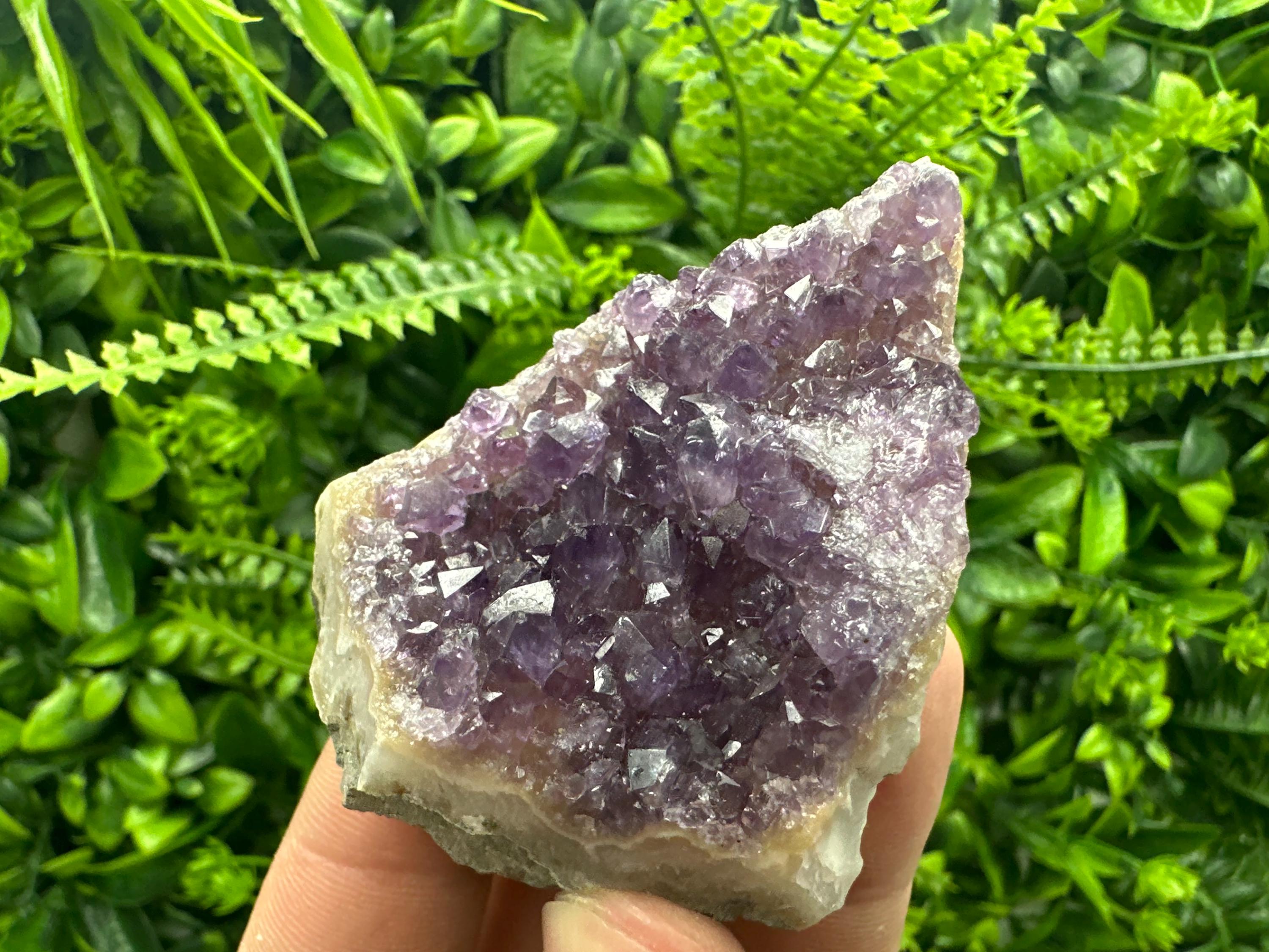 Purple Amethyst Crystal from Uruguay: Natural Home Decor (7/6/3)