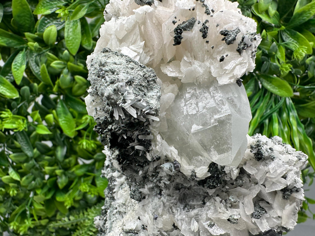 Galena Sphalerite Calcite on Quartz, Borieva Mine Bulgaria