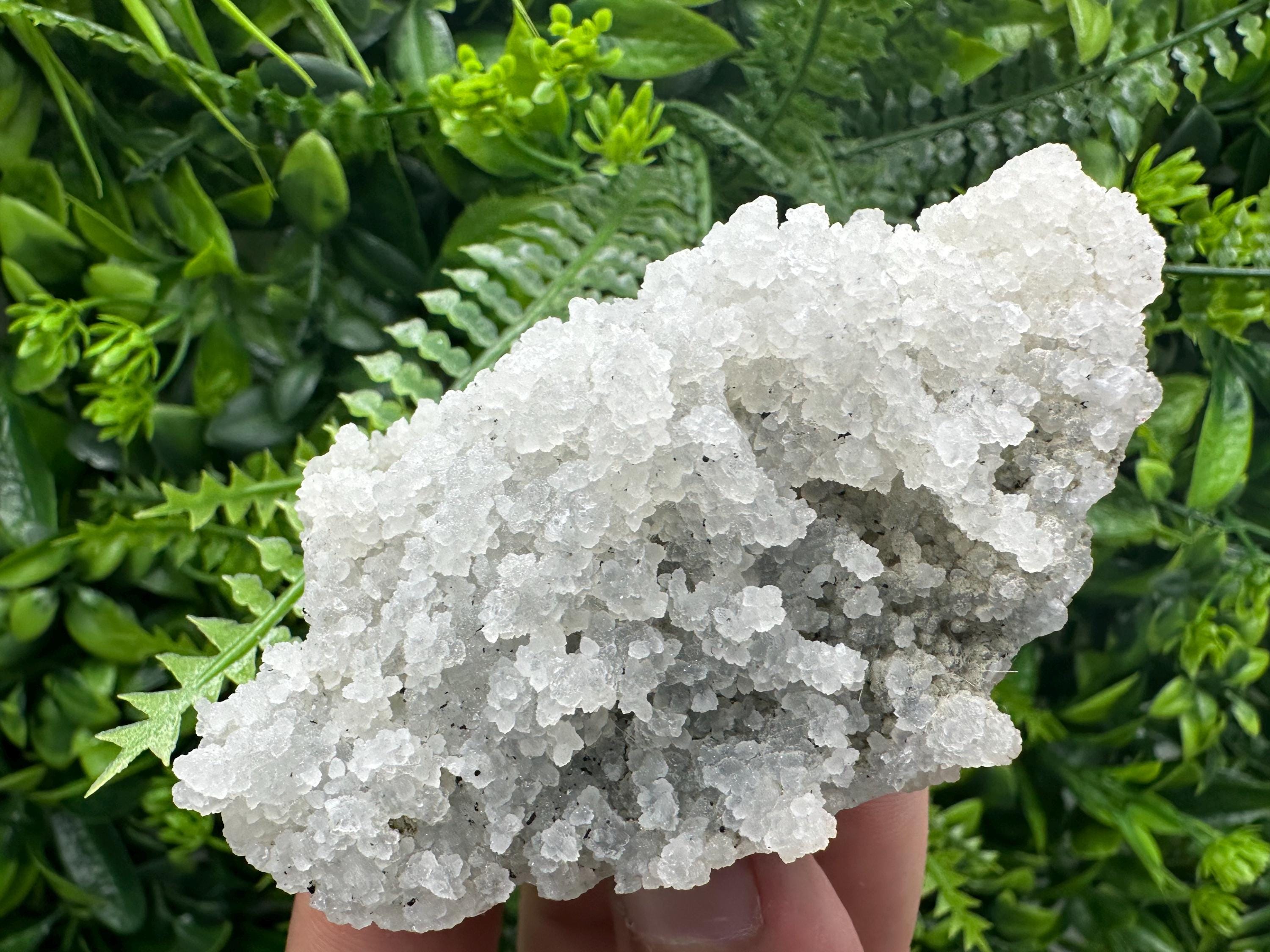 Natural Chalcedony Specimen: India Crystal Mineral, Home Decor