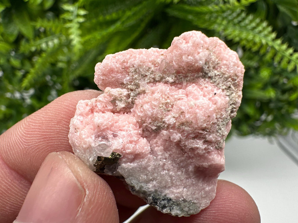 Rhodochrosite on Quartz, Starnica Mine, Bulgaria Mineral Specimen