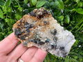 Wonderful Rainbow pyrite,Sphalerite on needles Quartz,natural minerals souvenir crystal gift collection stone,home decor Borieva Bulgaria