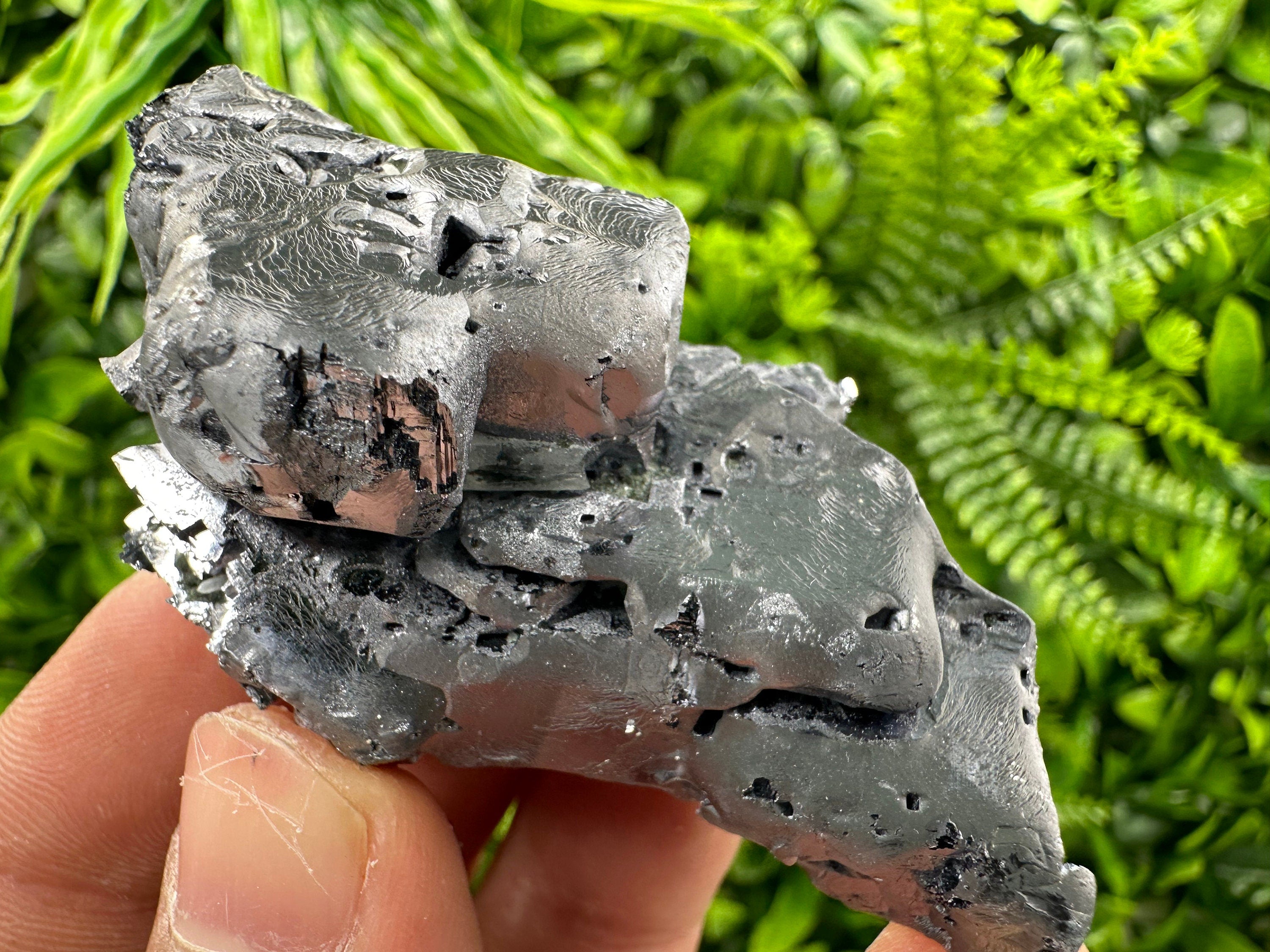 Shiny Galena Cluster: Rare Borieva Mine Crystal, Bulgaria