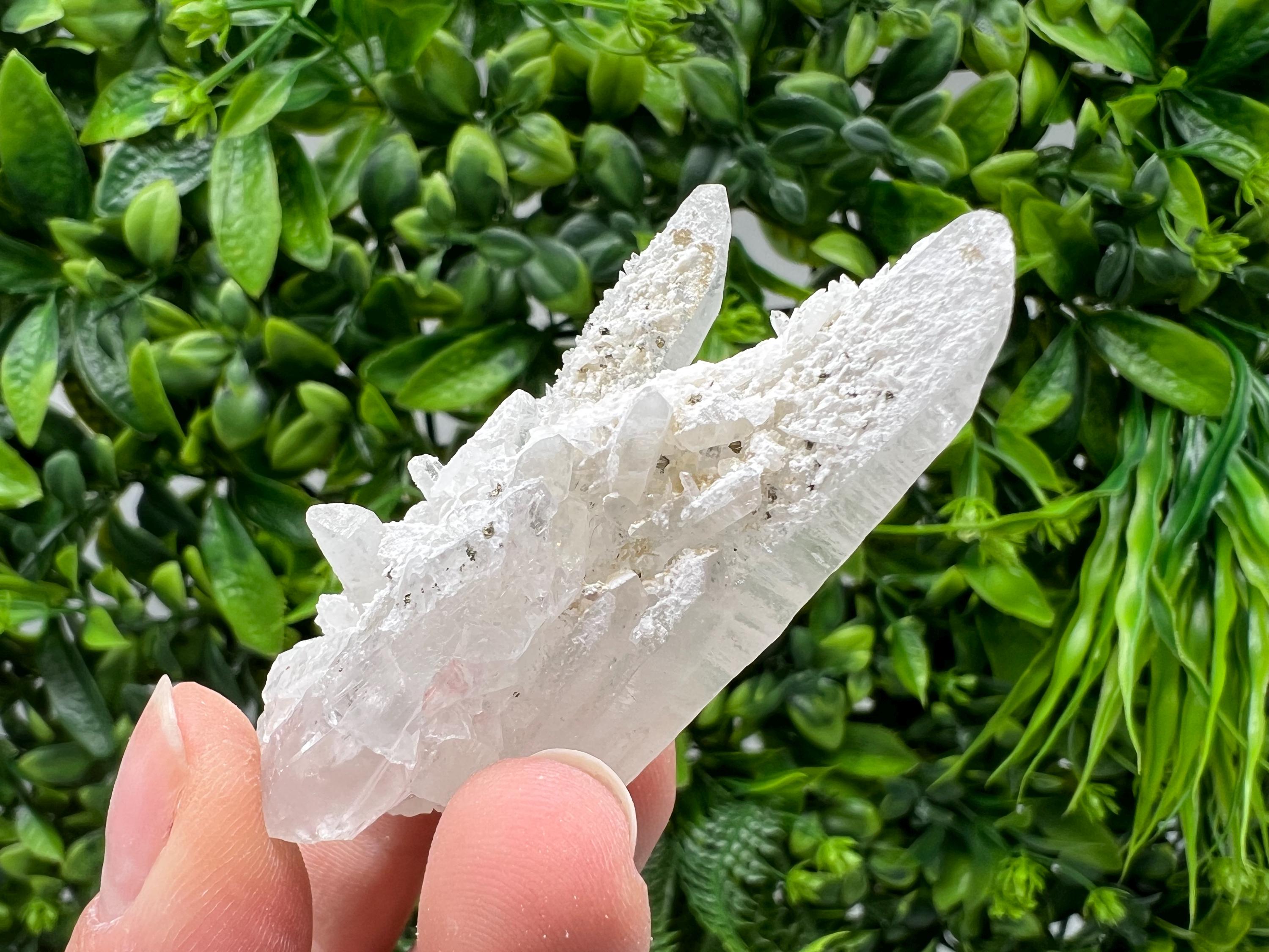 Transparent Quartz with Pyrite, Krushev Dol Mine Crystal, Bulgaria