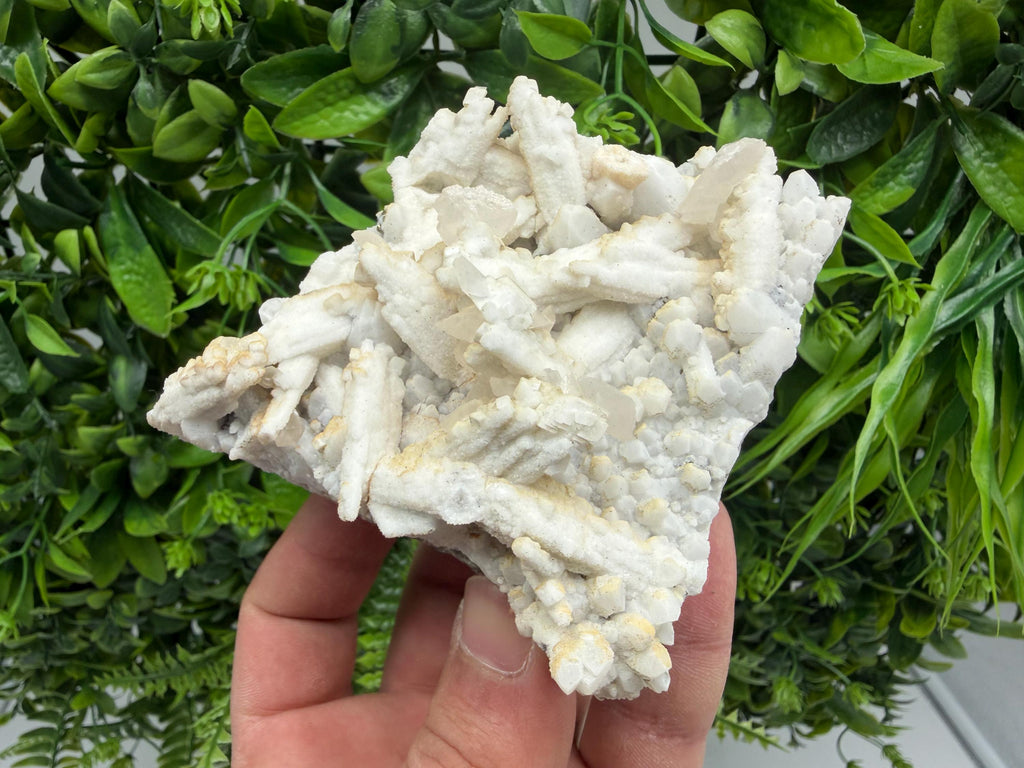 Calcite on Aragonite: Djurcovo Mine, Bulgaria Crystal