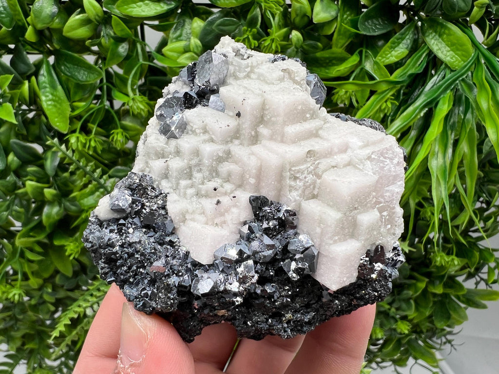 Stunning Shpinel Galena on Sphalerite,Calcite from Borieva mine,Madan,Bulgaria,Natural,collectible mineral specimen,home decor,collectible’s