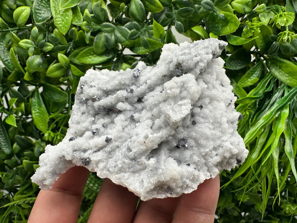 Mirror Galena on Chalcedony, Krushev dol Mine Mineral Specimen