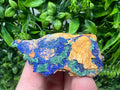 Azurite Malachite Mineral Specimen: Moroccan Blue-Green Crystal, Collector Stone