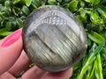 Polished Labradorite Crystal Decor Slab: Rainbow Multifire Stone