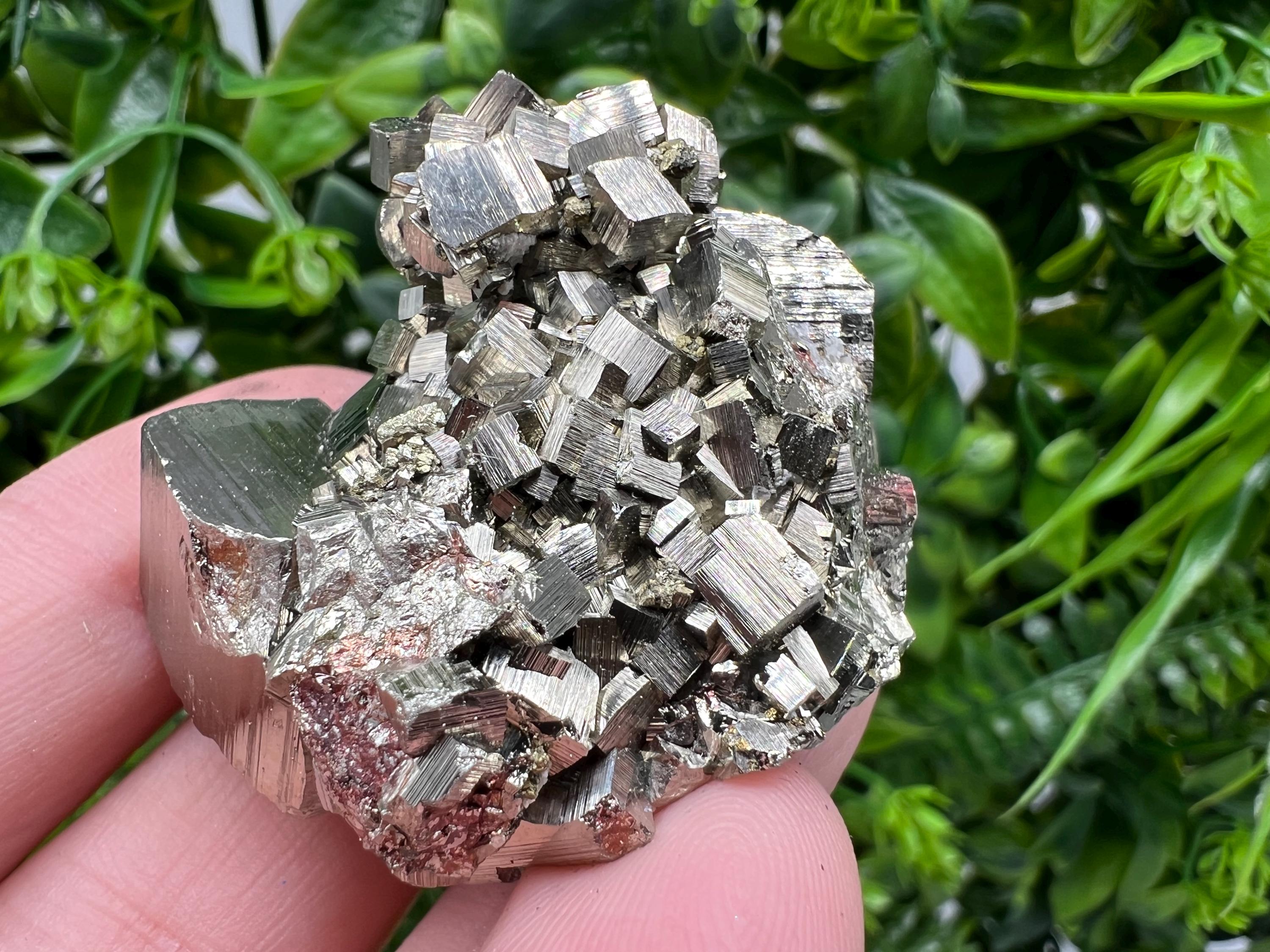 Rare Pyrite Crystal Cluster, Natural Minerals, Home Decor, Bulgaria