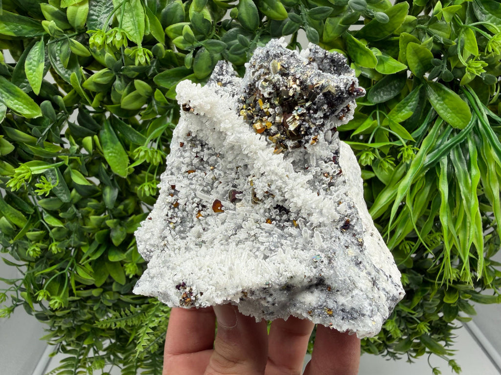 Pyrite Sphalerite Quartz  Mineral Specimen, Krushev dol Mine