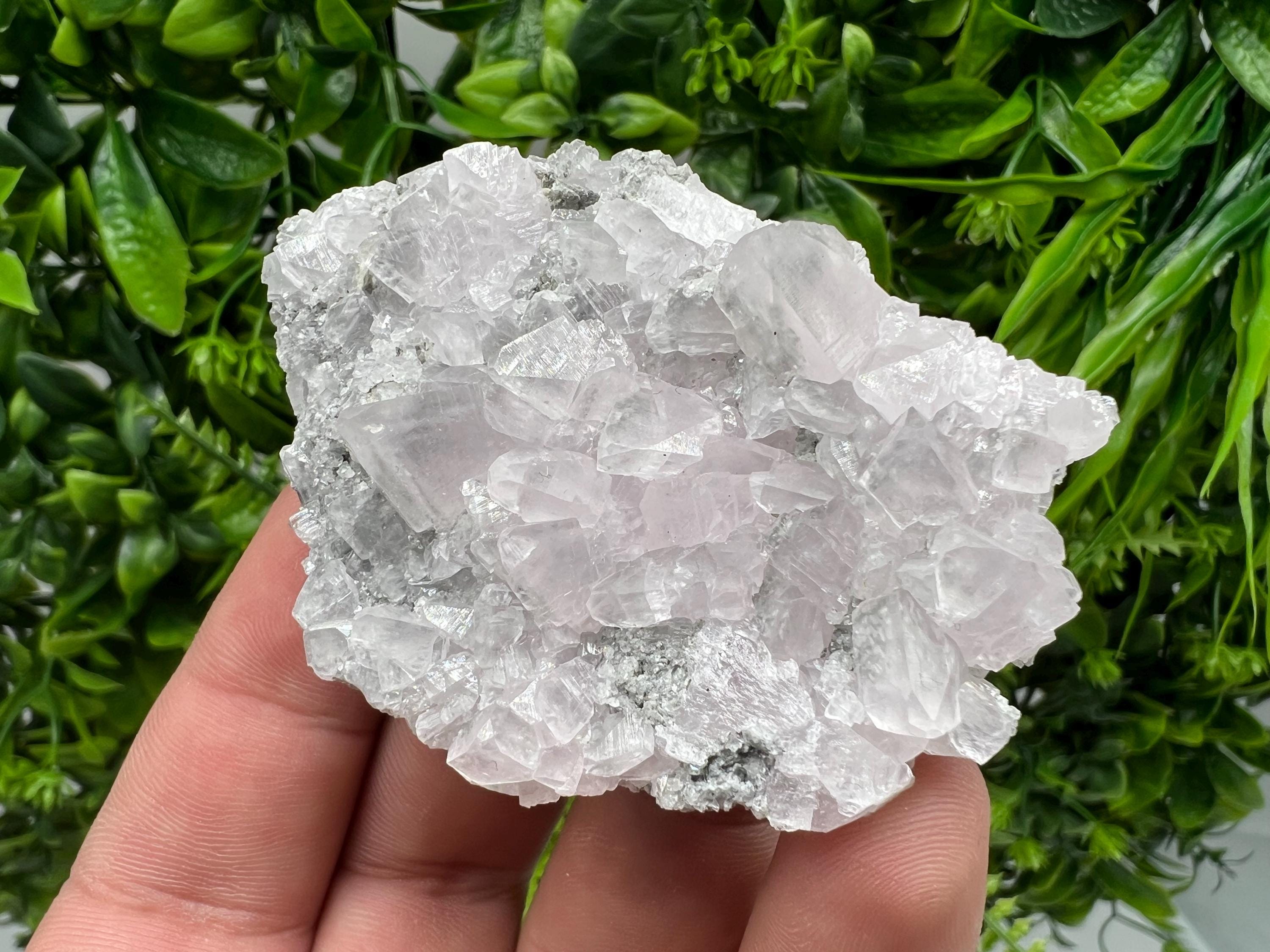 UV Reactive Mangano Calcite Crystal: Androvo Mine, Bulgaria