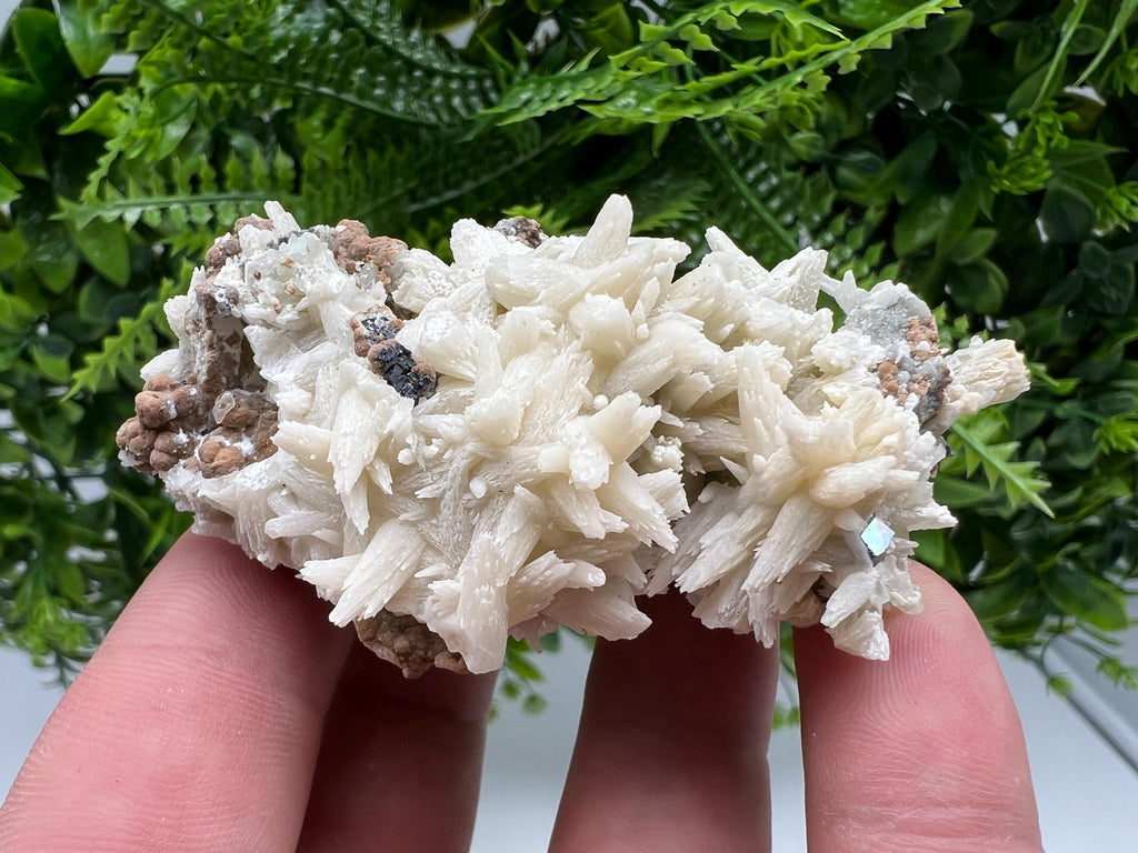 Calcite on Quartz Mineral Specimen: Madan Bulgaria Collectible Stone