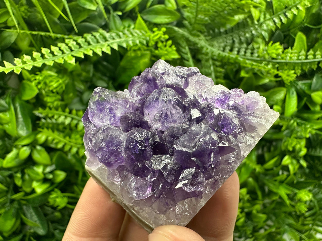 Natural Purple Amethyst Crystal Cluster from Uruguay