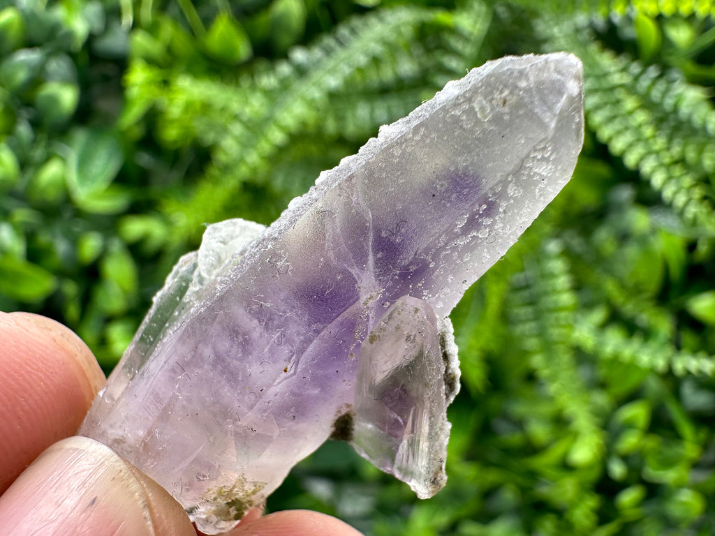 Amethyst Phantom Quartz with Chalcedony and Chlorite - Bulgaria Crystal