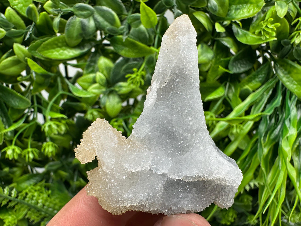 Blue Chalcedony Quartz with Chlorite Inclusions - Krushev Dol Mine Crystal