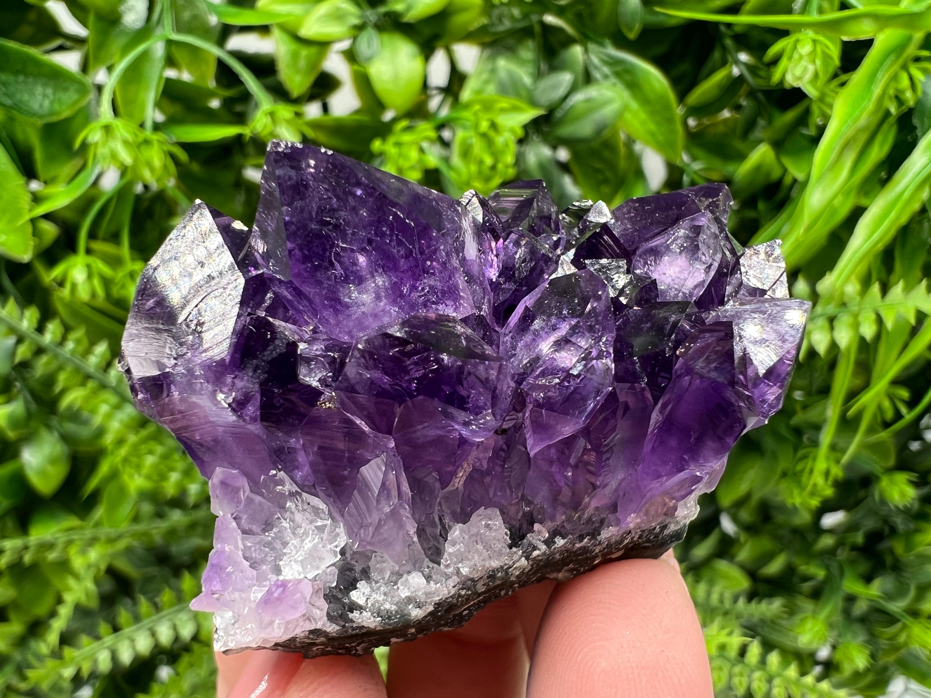 Uruguay Amethyst Crystal: Purple Quartz Home Decor, Energy Stone