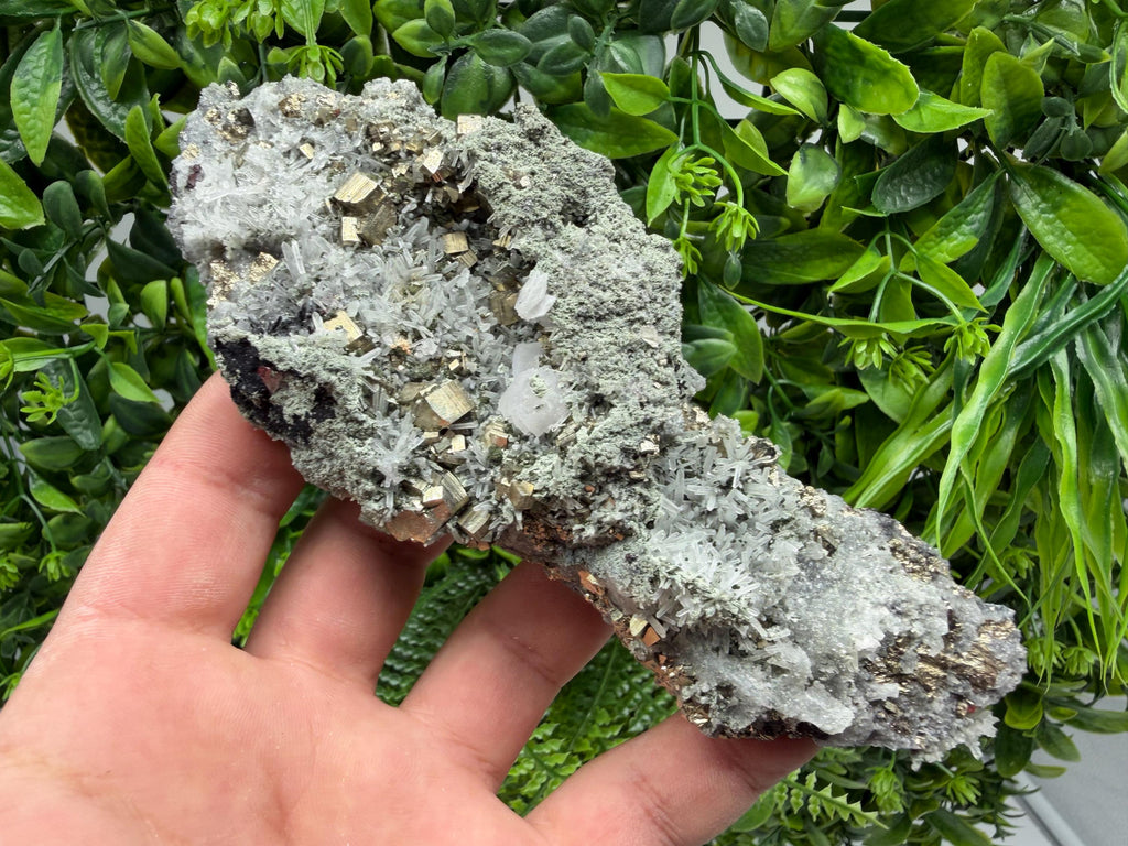 Pyrite Sphalerite Quartz  Mineral Specimen, Krushev dol Mine