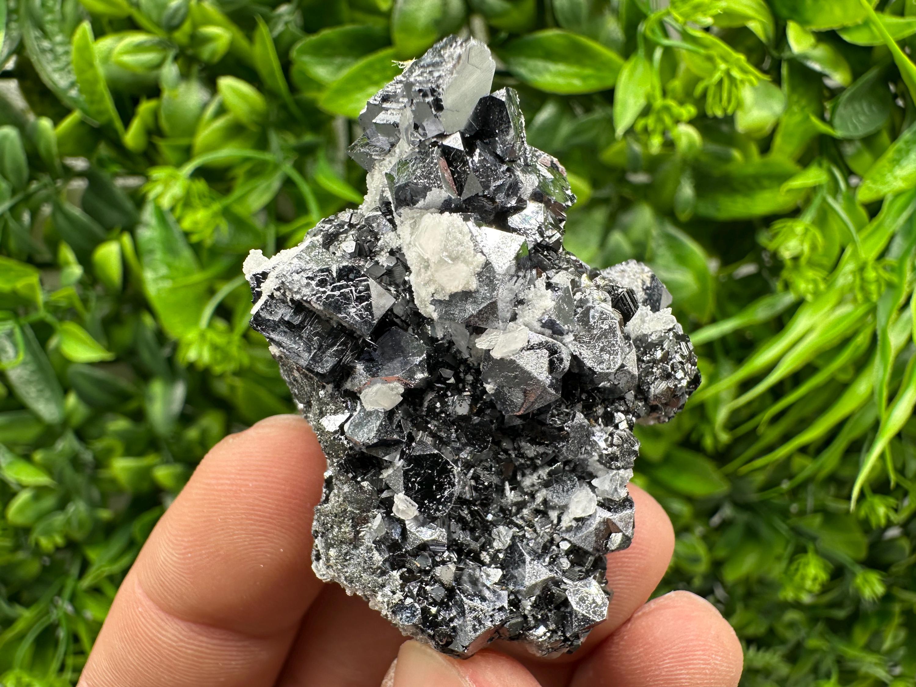 Galena Spinel with Quartz and Calcite, Borieva Mine Mineral Specimen