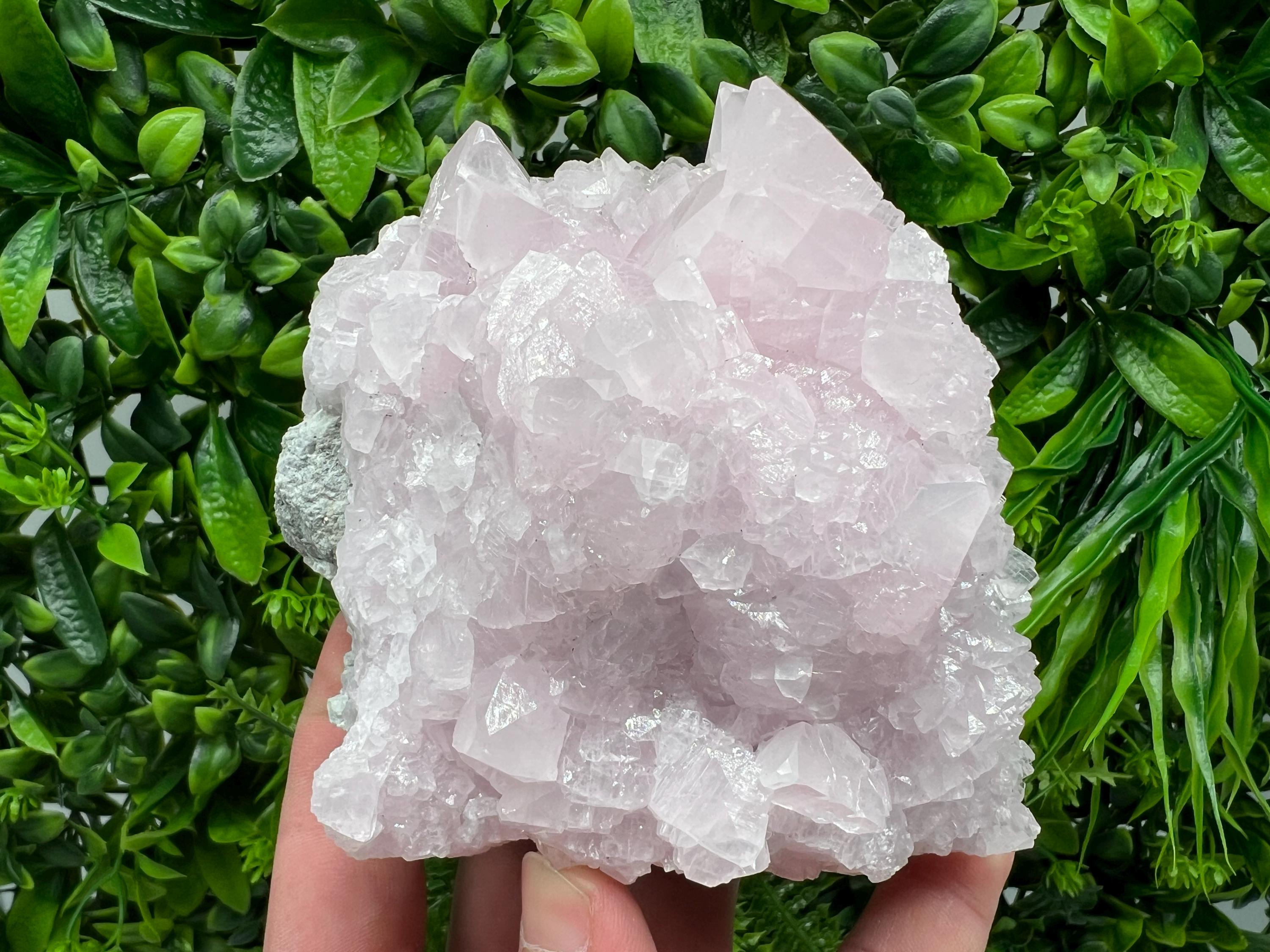 UV Reactive Mangano Calcite Crystal: Androvo Mine Bulgaria