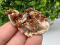 Red Vanadinite on Barite from Marocco,crystal minerals Speciment cluster Vanadinite crystal Vanadinite Geology Vanadinite cluster minerals