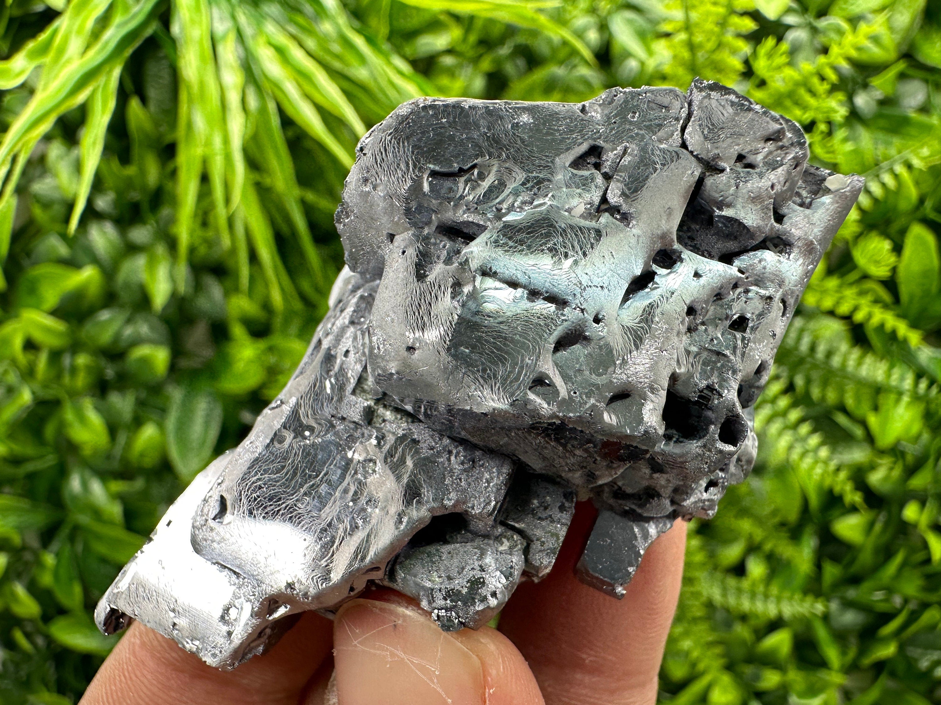 Shiny Galena Cluster: Rare Borieva Mine Crystal, Bulgaria