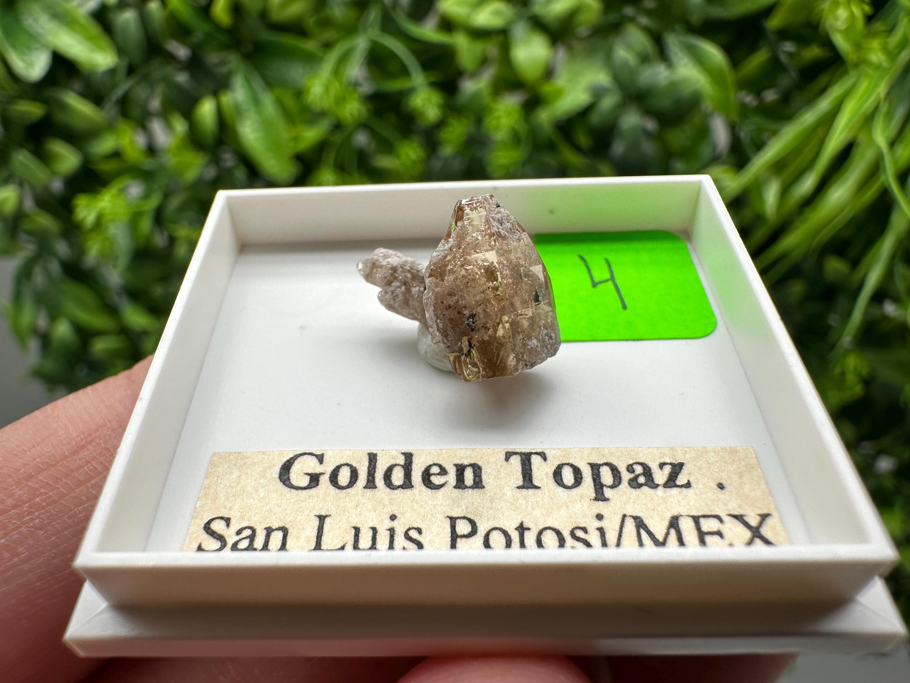 Golden Topaz Crystal, Mineral Specimen from Mexico