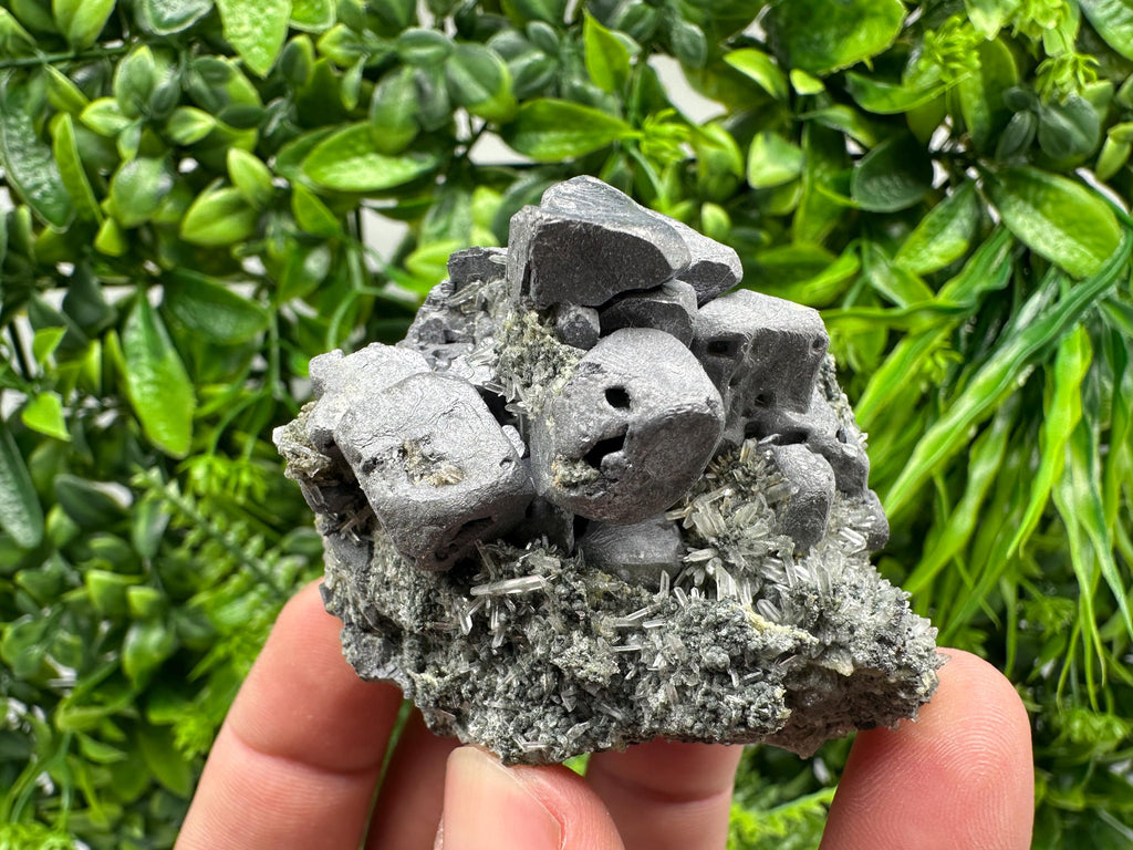 Wonderful shiny Galena on Quartz from Borieva mine,Bulgaria natural mineral,collection specimen,rare ceystal,gift,home decor stone,collect