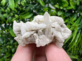 Calcite on Green Quartz: Djurcovo Mine, Bulgaria Healing Crystal
