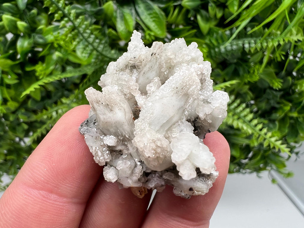 Calcite on Quartz Mineral Specimen, Borieva Mine, Bulgaria