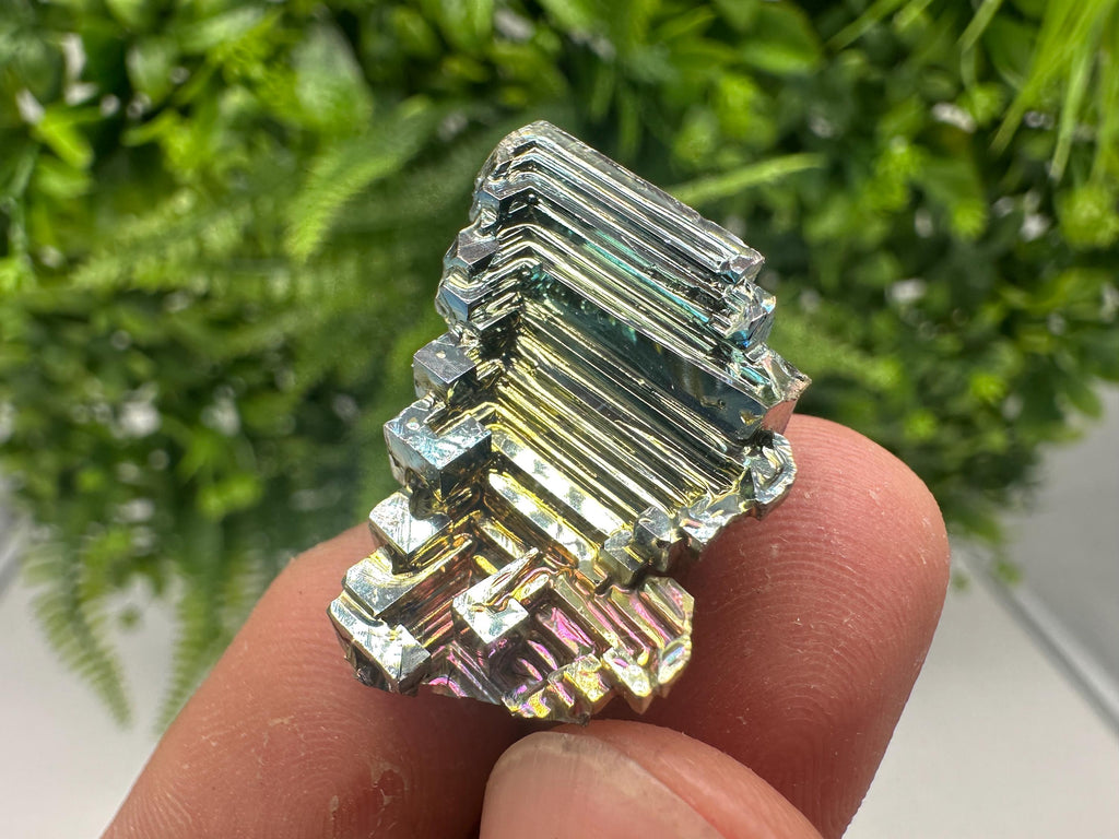 Rainbow Bismuth Crystal: Rare Gemstone Specimen, 11 grams