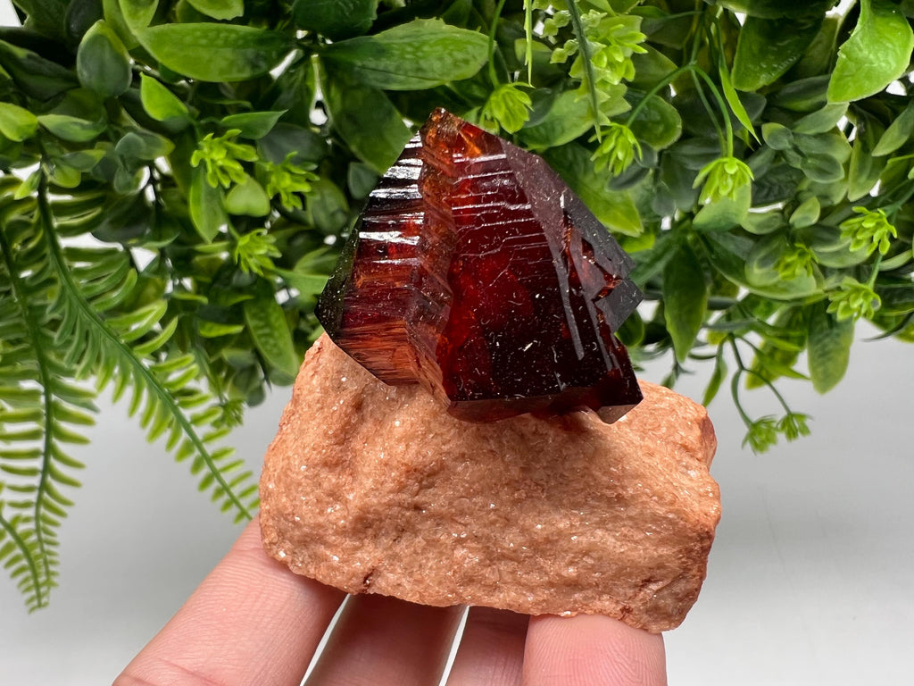 Orange-Brown Arcanite Mineral Specimen, Santa Ana Tin Mine