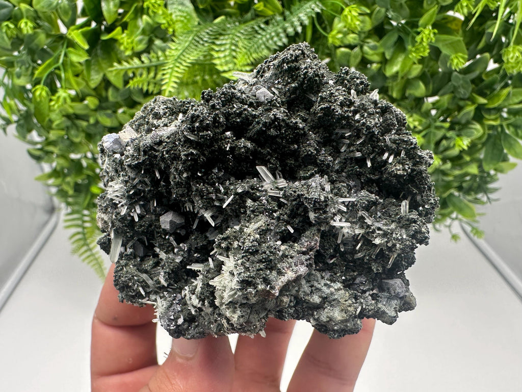 Wonderful Quartz white Chlorite and Calcite from Borieva mine,Bulgaria,natural,collection mineral specimen,home decor stone,collectible's