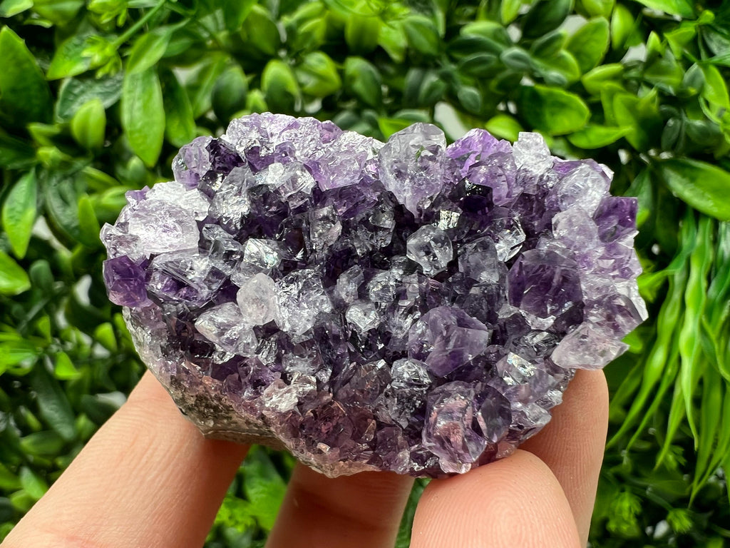 Natural Purple Amethyst Crystal Cluster from Uruguay