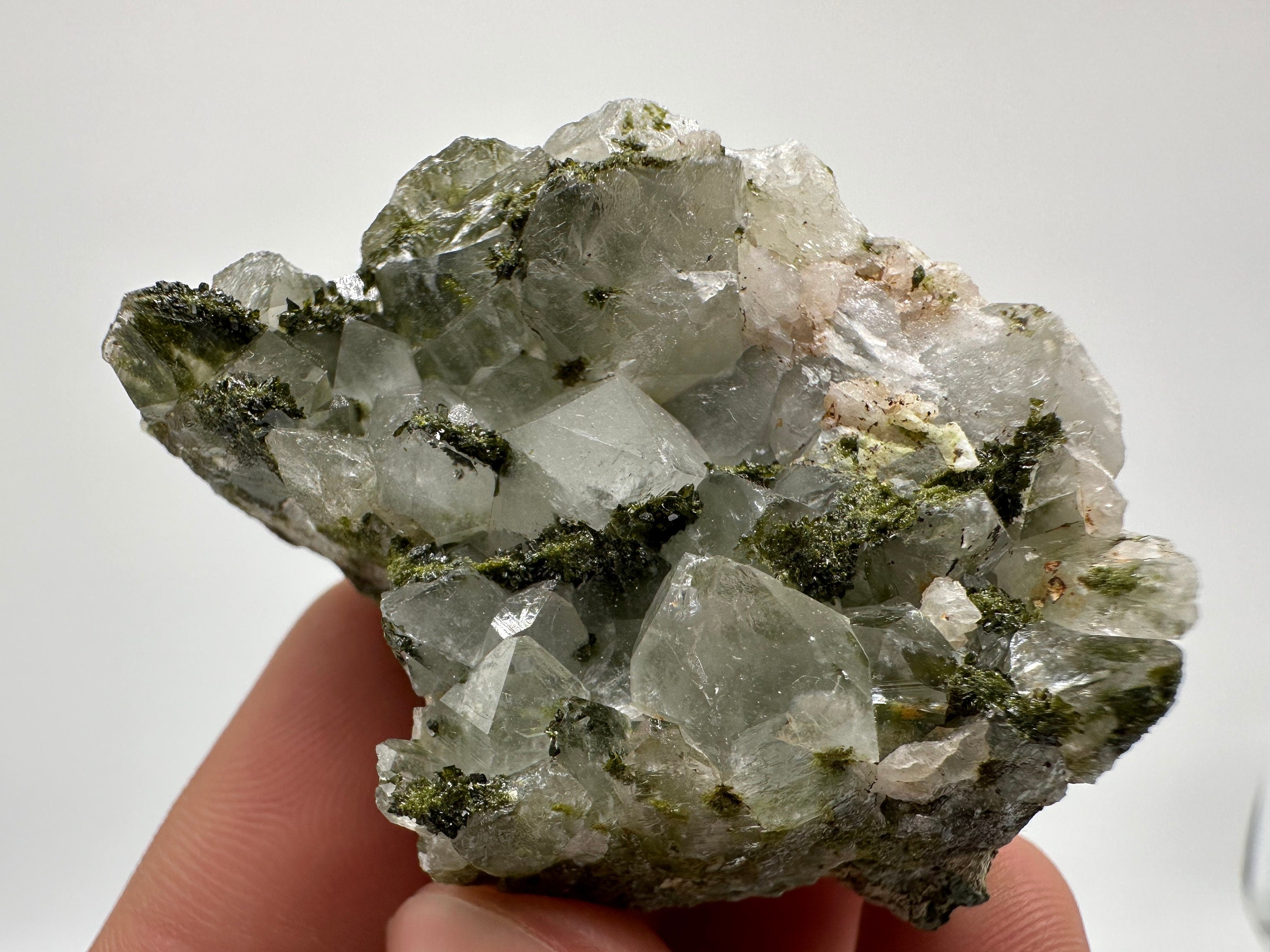 Rainbow Epidote with Quartz, Hakkari Turkey Mineral Specimen