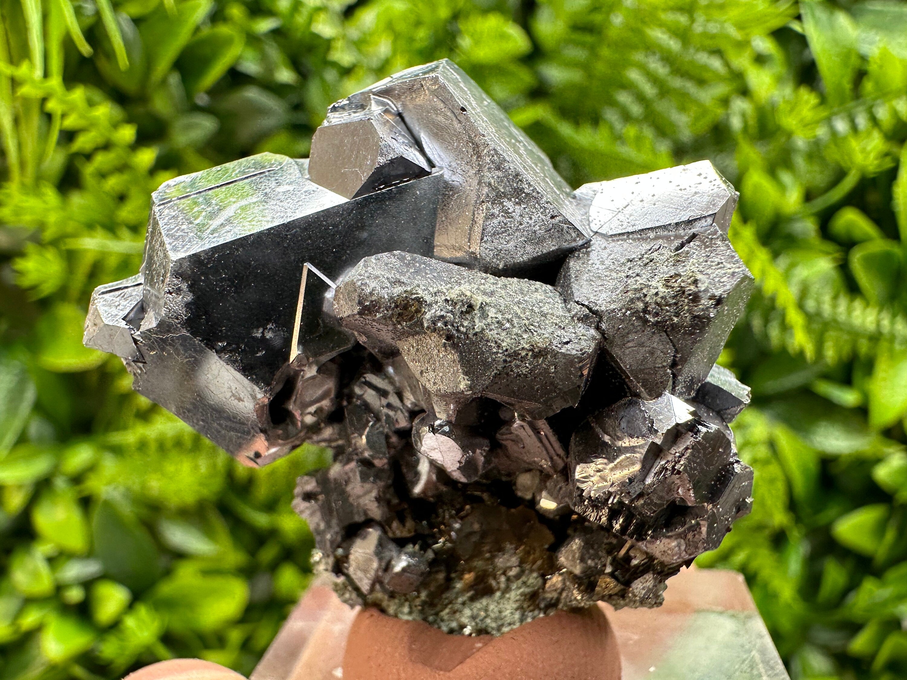 Shiny Galena Cluster: Natural Mineral Souvenir from Madan, Bulgaria