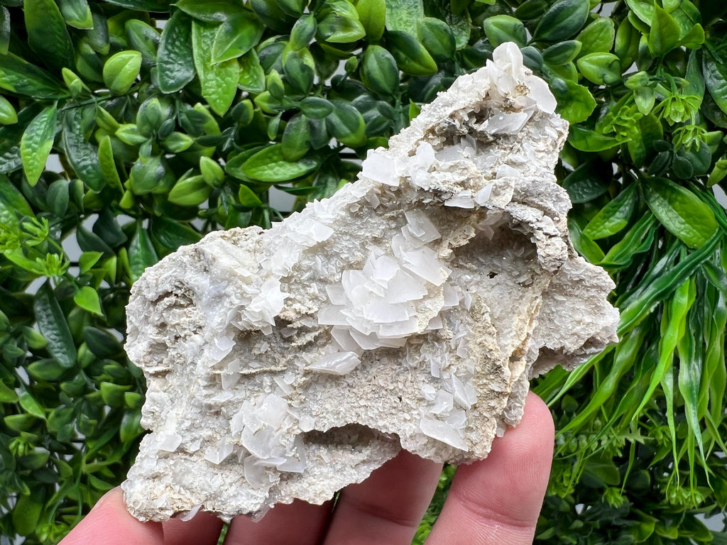 Calcite on Chalcedony, Bulgarian Mineral Specimen, Home Decor Stone