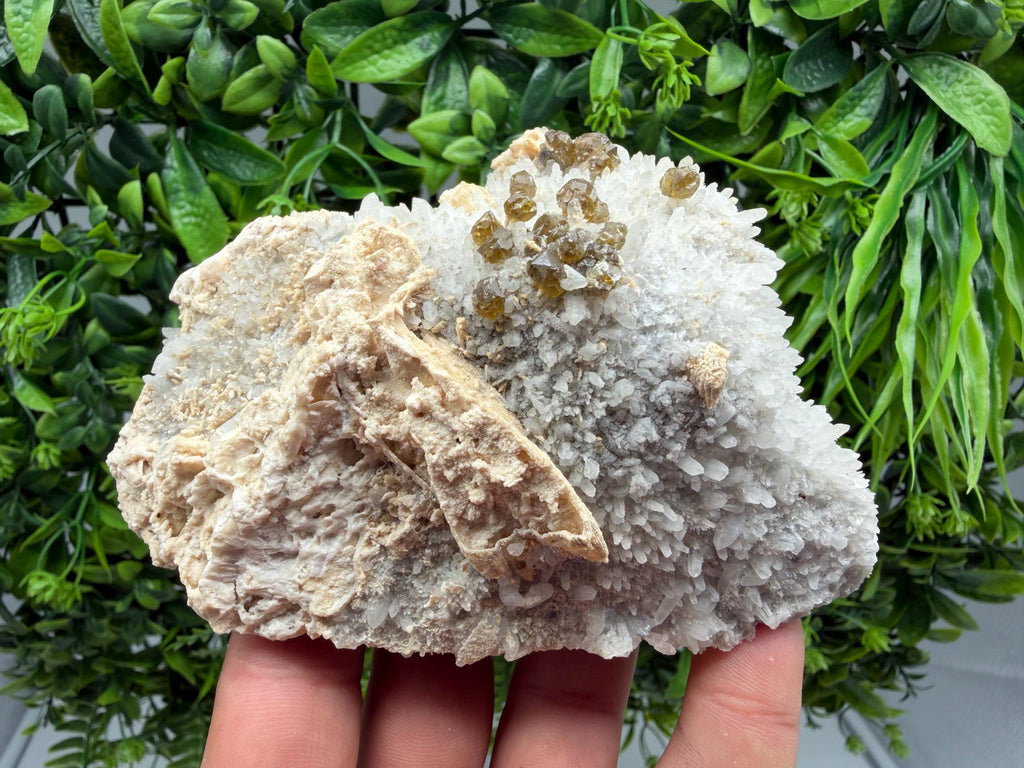 Sphalerite Cleiophane on Quartz, Krushev Dol Mine, Bulgaria