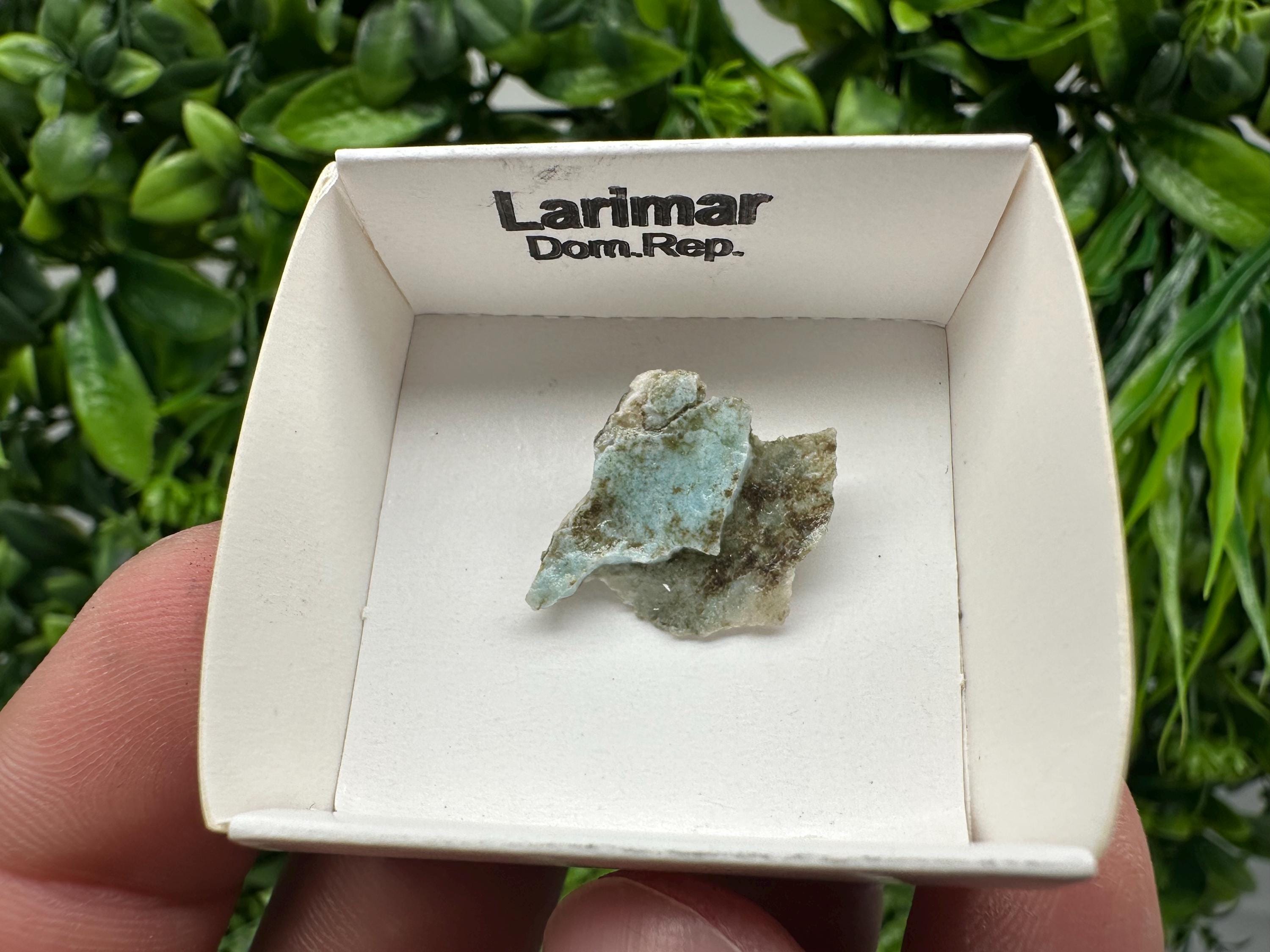 Rare Raw Larimar Specimen: Dom. Rep. Mineral Collection (20mm)