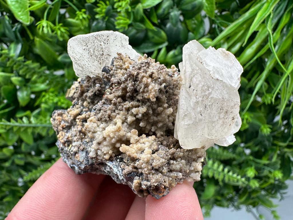 Rare Calcite Cluster on Matrix, 9th September Mine, Bulgaria