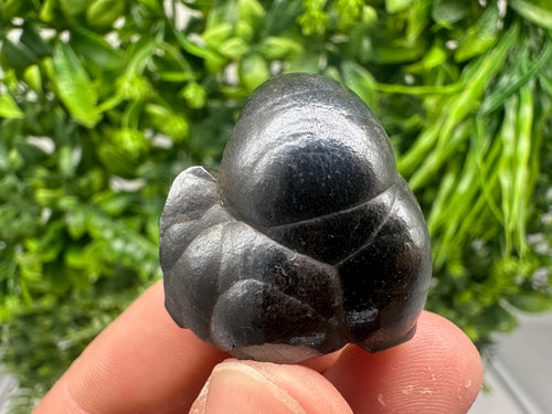 Botryoidal Black Hematite Specimen: Moroccan Crystal for Reiki Chakra