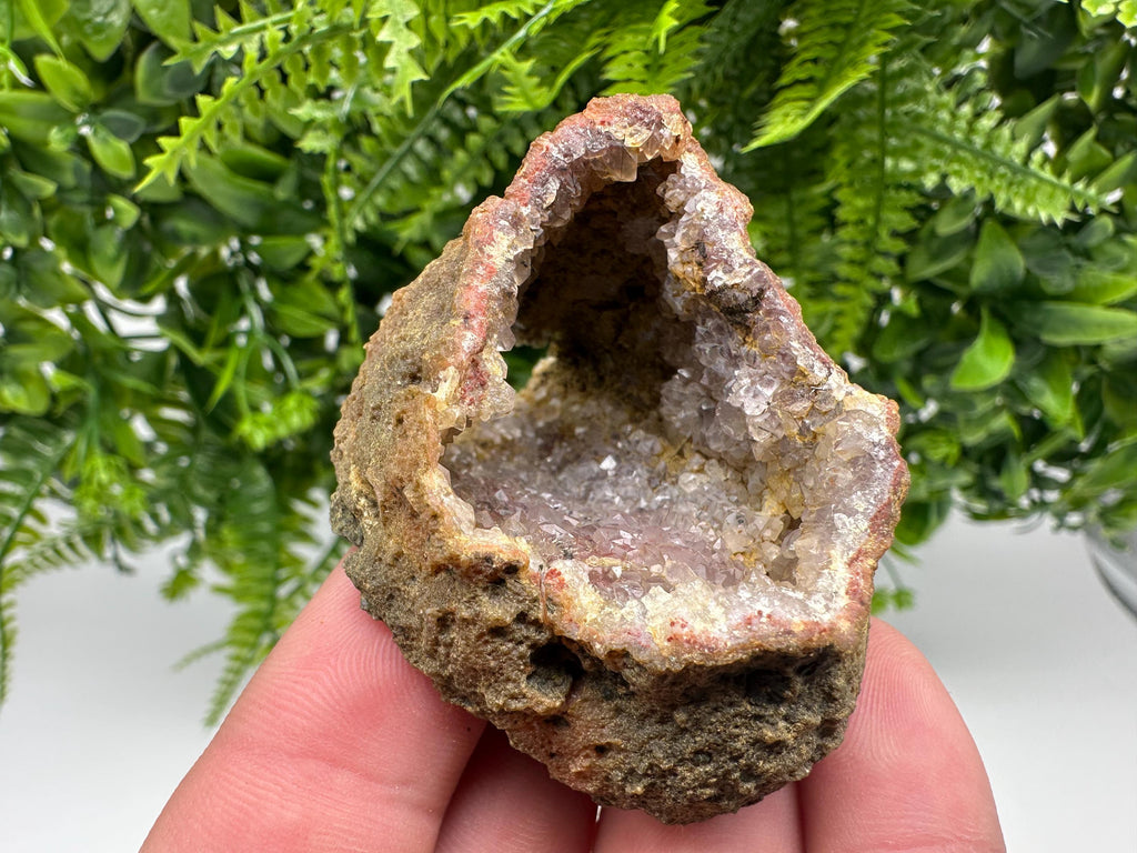 Moroccan Red Chalcedony Crystal Specimen: Rare Mineral Gift