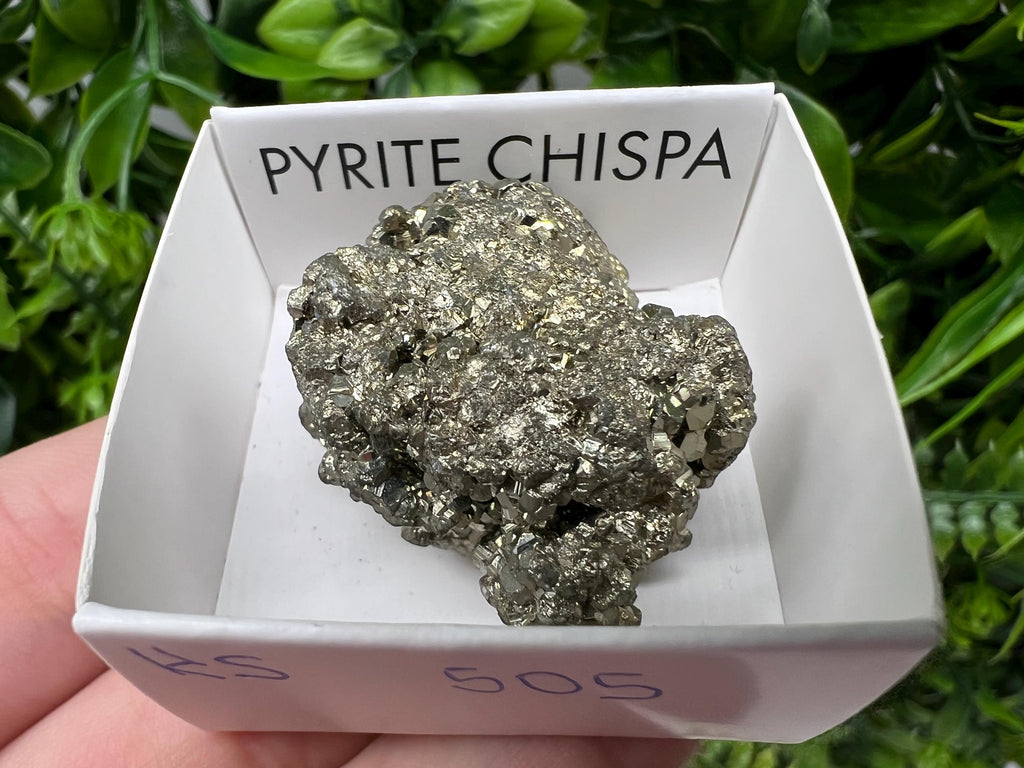 Peruvian Pyrite Cube: Natural Gold Mineral Specimen, Home Decor Stone (3/3.7cm