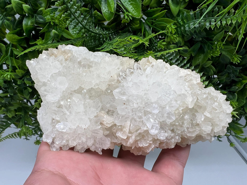 Limonite Quartz Cluster with Inclusions, Natural Crystal Mineral Specimen