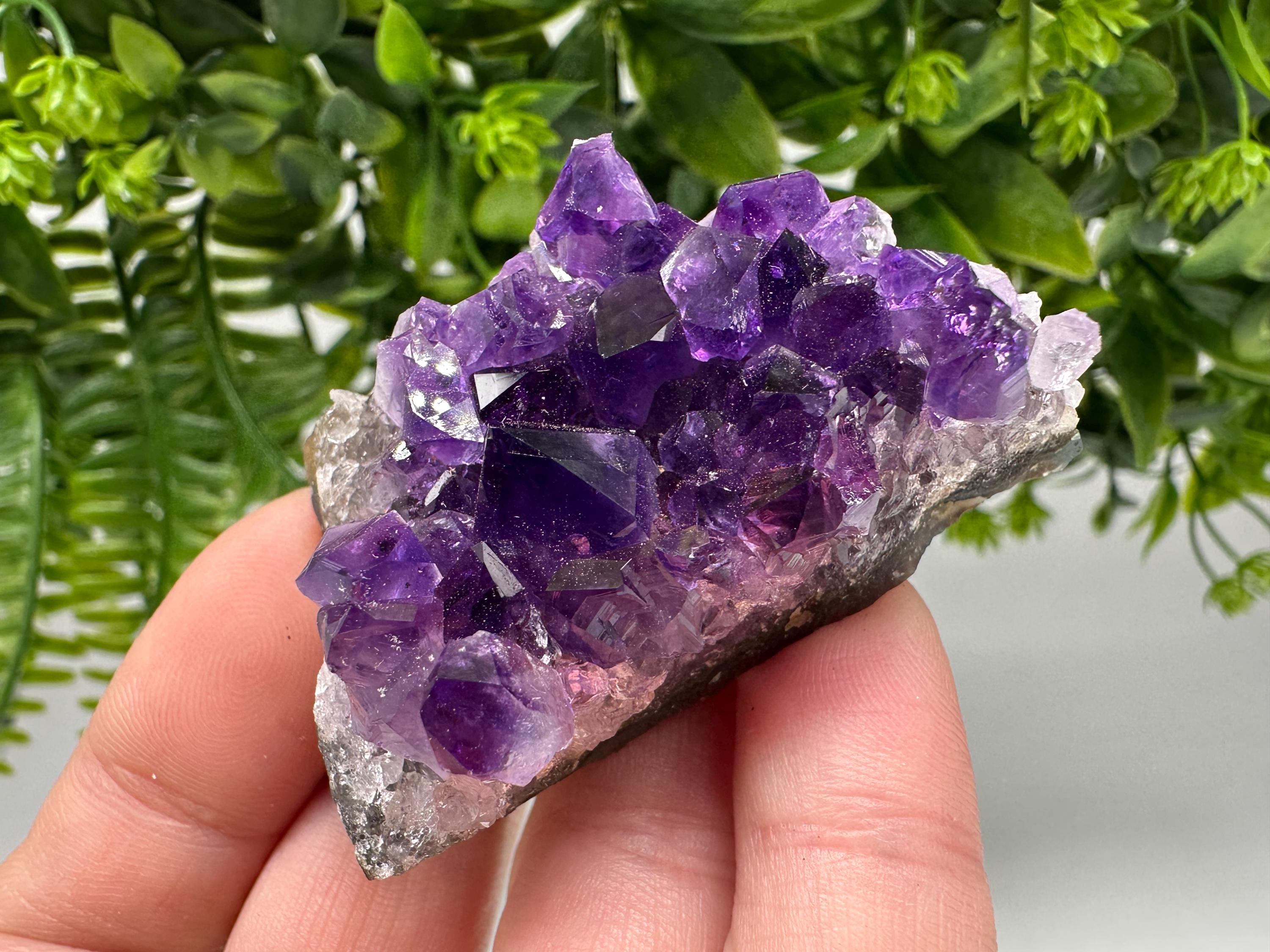 Uruguay Amethyst Crystal: Purple Quartz Home Decor, Energy Stone