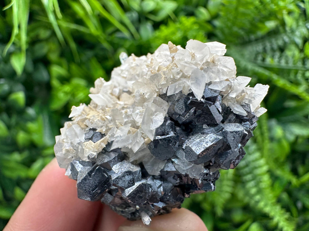 Galena Spinel with Quartz and Calcite, Borieva Mine Mineral Specimen
