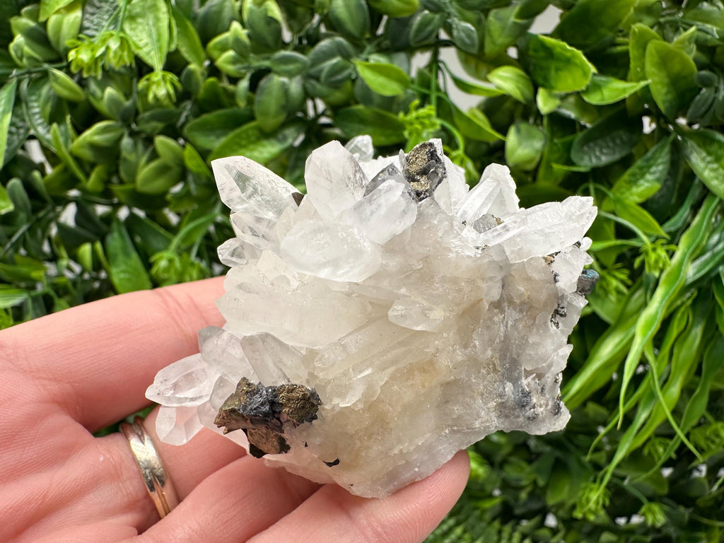 Wonderful Sphalerite Chalcopyrite on  Quartz whit Galena feom 9 th September mine,Bulgaria,natural,collection mineral specimen,gift
