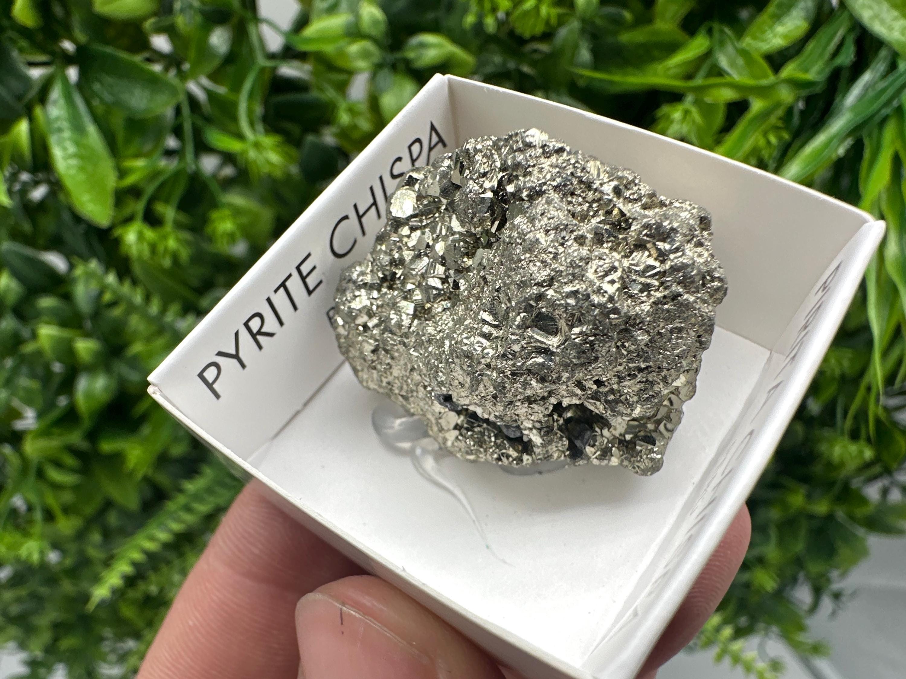 Peruvian Pyrite Cube, Natural Shiny Mineral Specimen, Home Decor Stone