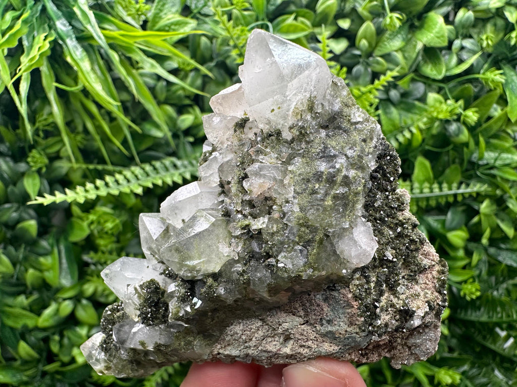 Rainbow Epidote with Quartz, Hakkari Turkey Mineral Specimen