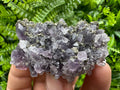 Amethyst with Pyrite: Natural Crystal Mineral Souvenir